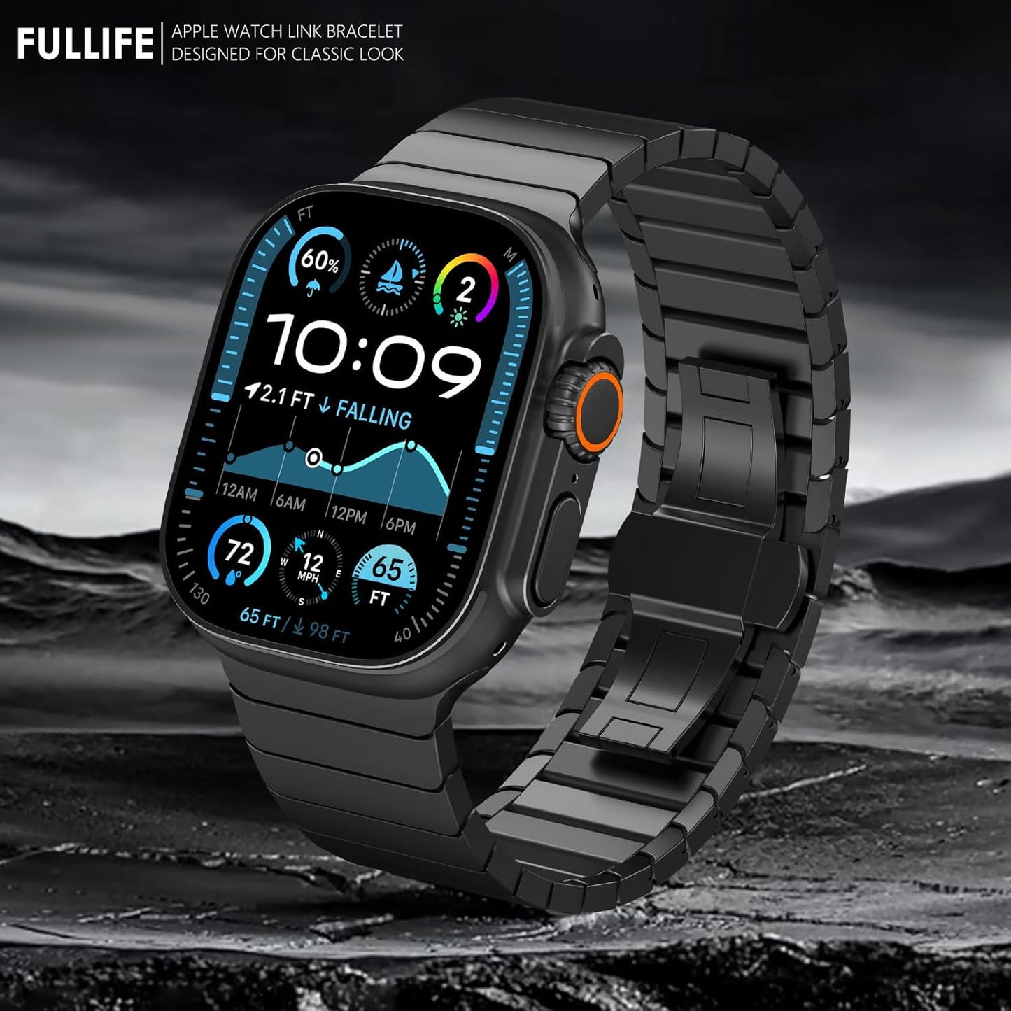 Pallaband titanium official color for Apple Watch strap iwatch10 generation ultra one-bead butterfly buckle bamboo joint