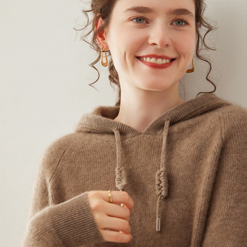 Pallaband ™️ 100% cashmere hooded sweater