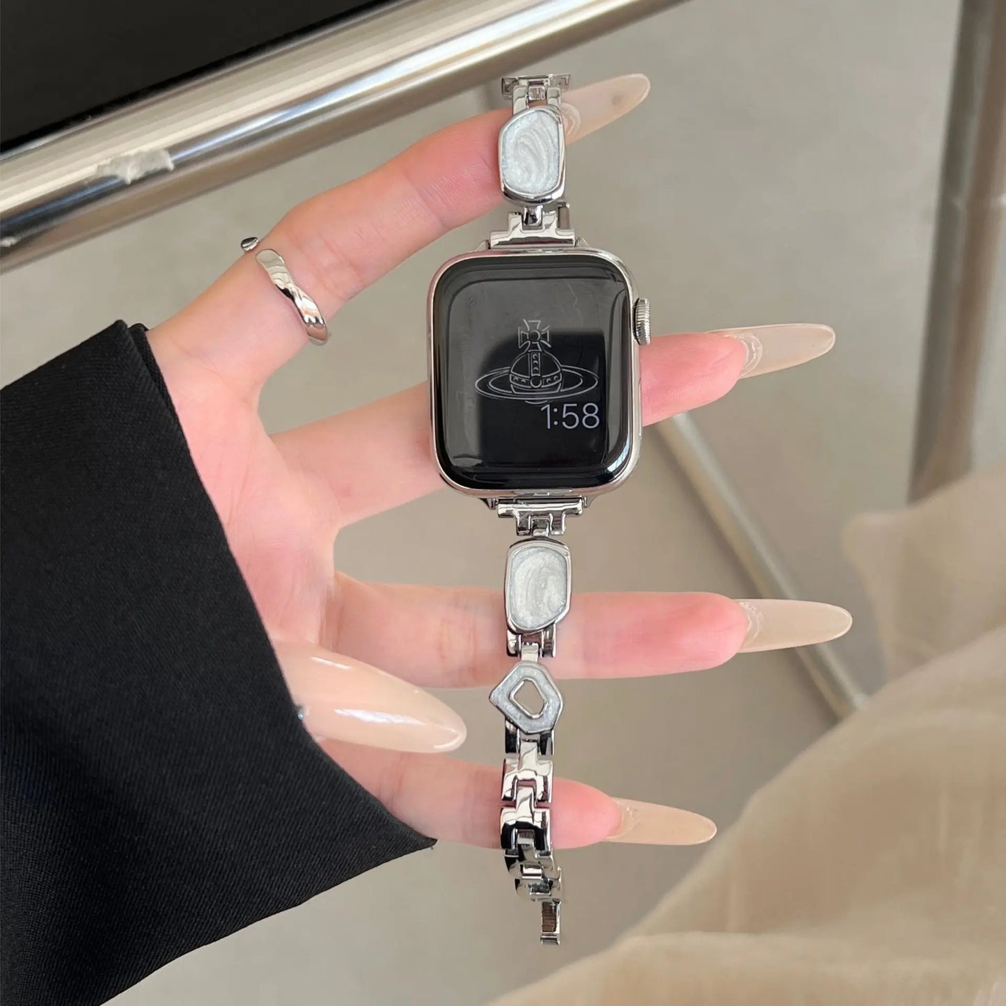 PallaBand Fine Glitter Metal Epoxy Strap (iwatch) - ANI-TECH