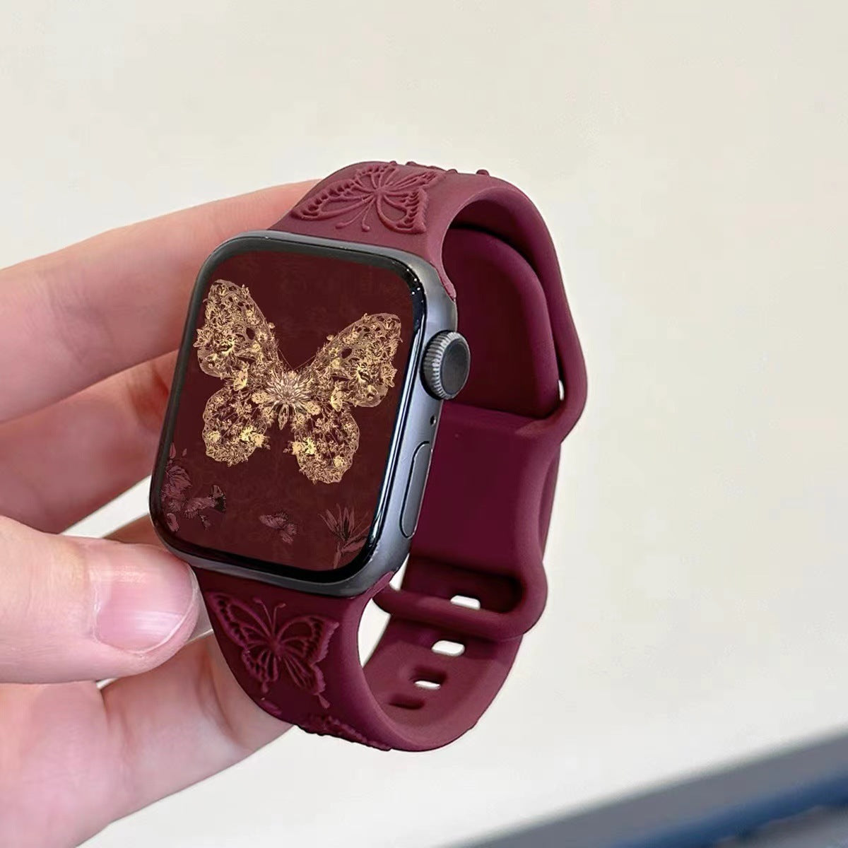 PallaBand Silicone Butterfly Strap Rose Girl (iwatch) - ANI-TECH