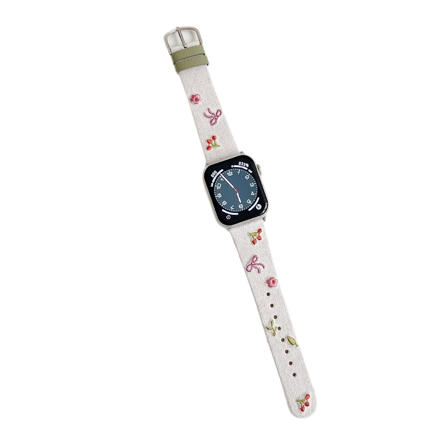 PallaBand Bow Cherry Pierced Leather Strap (iwatch) - ANI-TECH
