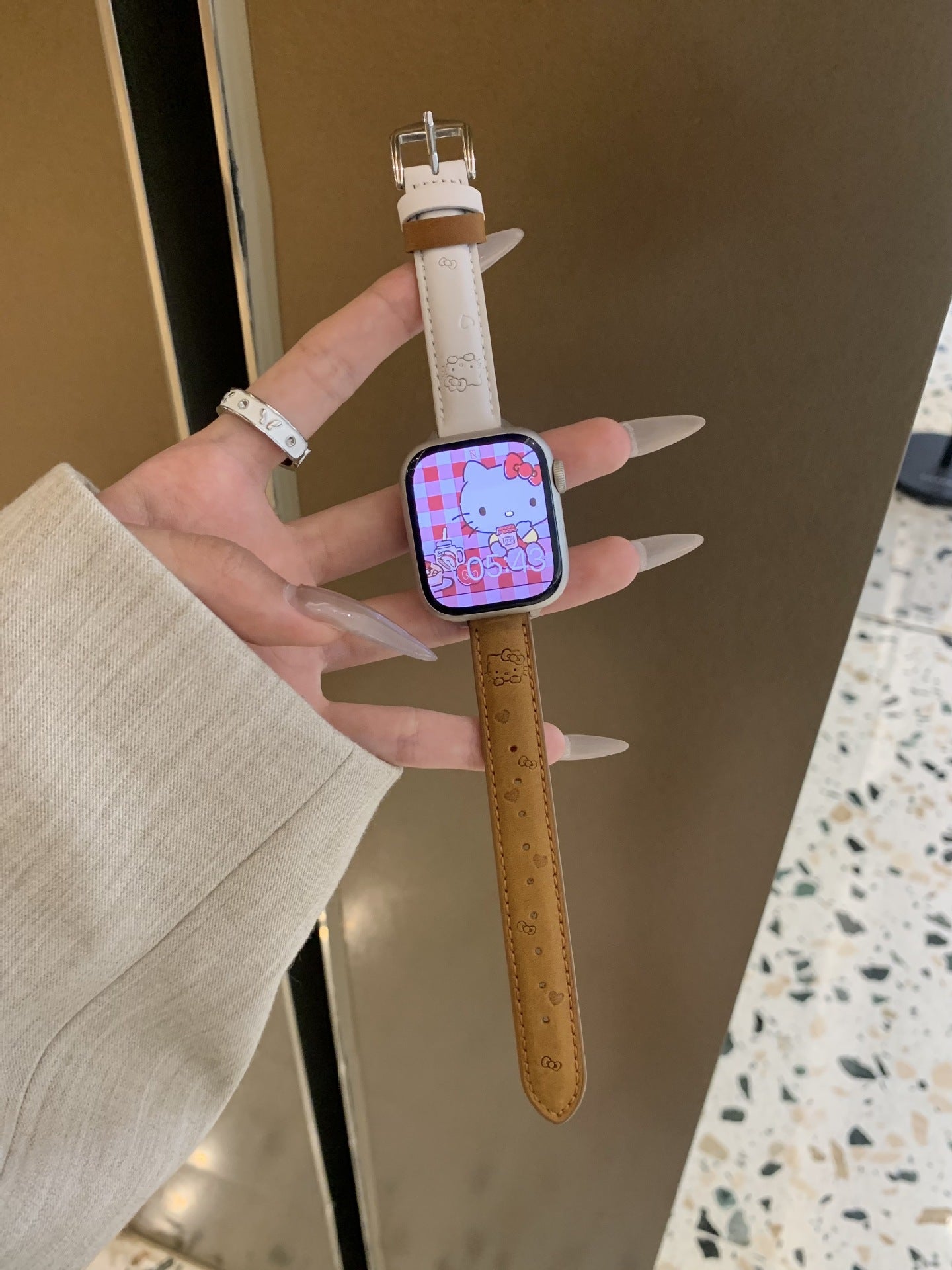 PallaBand Cute KT Cat Leather Fine Strap (iWatch) - ANI-TECH
