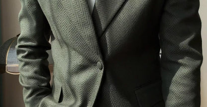 A new men's one-button fashionable and light luxury Suit