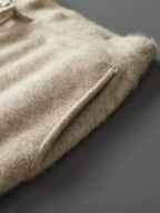 PB ™️ Men's Luxury Grade Hooded Cardigan 100% Pure Fleece Air Layer Thickened Pocket Casual Knitted Sweater Jacket SET