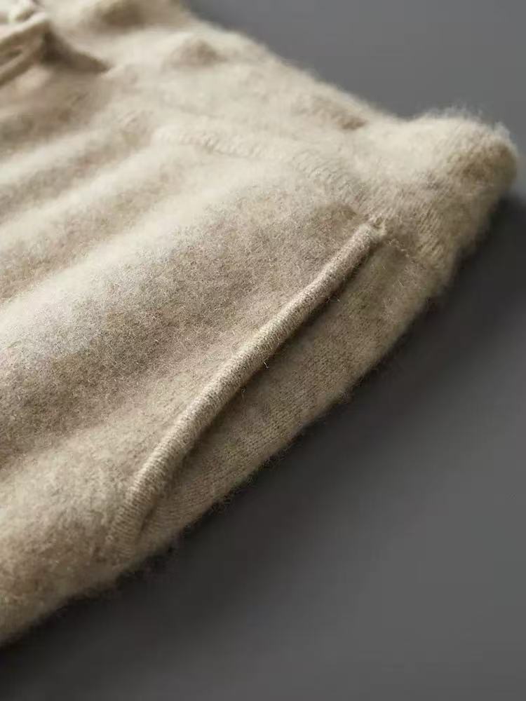 PB ™️ Men's Luxury Grade Hooded Cardigan 100% Pure Fleece Air Layer Thickened Pocket Casual Knitted Sweater Jacket SET