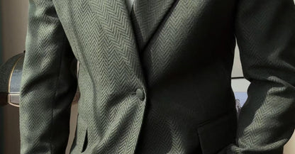 A new men's one-button fashionable and light luxury Suit