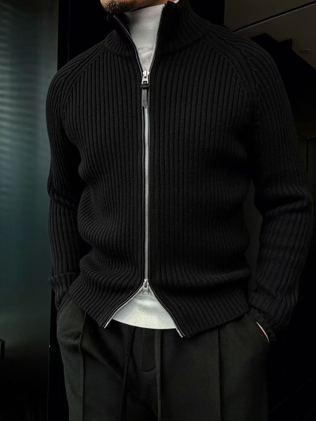 Pallaband™️ double-ended zip-up sporty cardigan