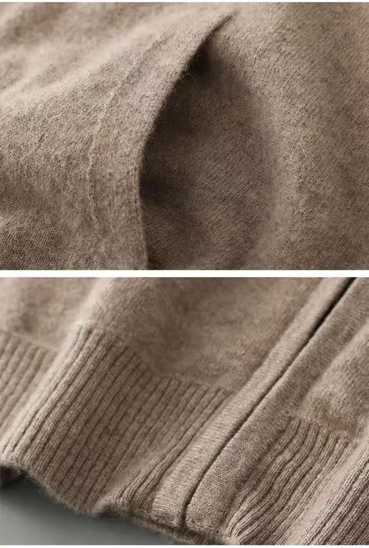 BLACK FRIDAY SALE：Pallaband™️ Sport Style High-Neck Zipper Thick  Knit Cardigan Set