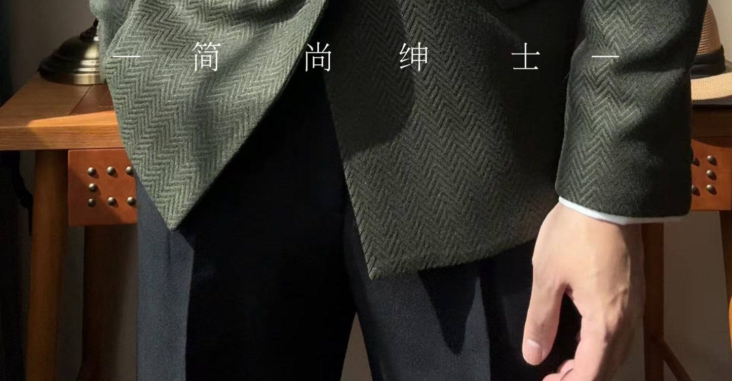 A new men's one-button fashionable and light luxury Suit