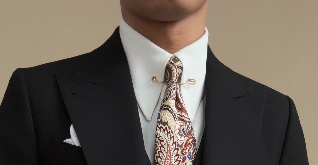 A three-piece black, light luxury, powerful British gentleman's suit for men