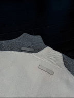 BLACK FRIDAY SALE：Pallaband™️ Sport Style High-Neck Zipper Thick  Knit Cardigan Set