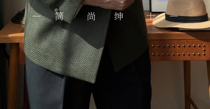 A new men's one-button fashionable and light luxury Suit