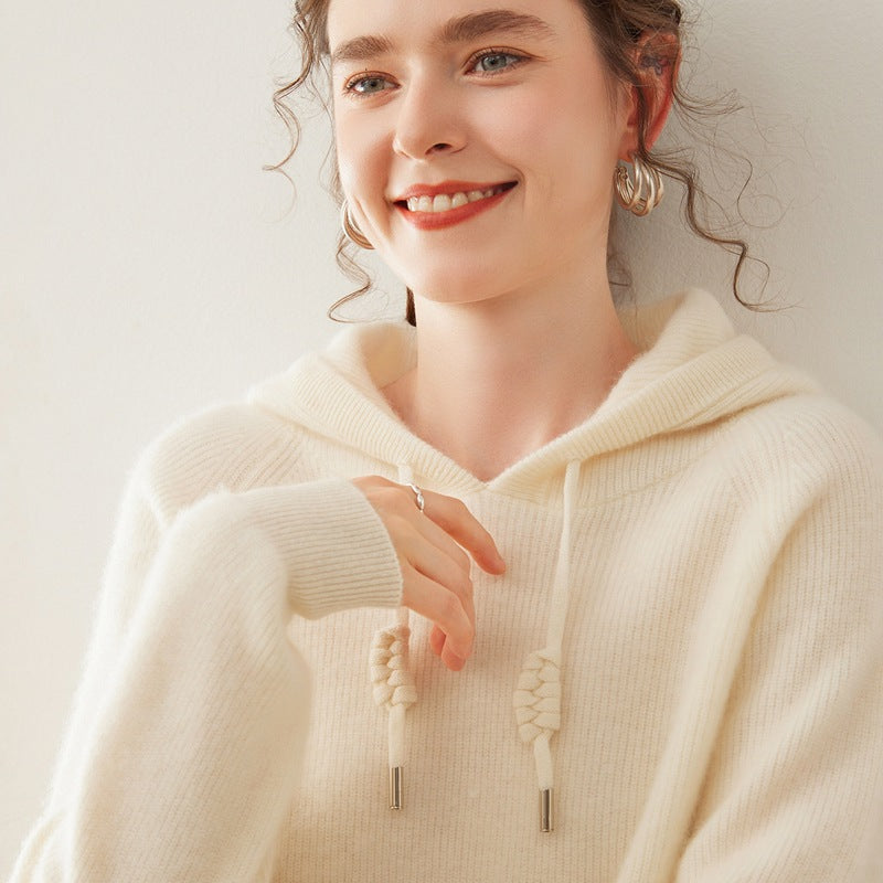 Pallaband ™️ 100% cashmere hooded sweater