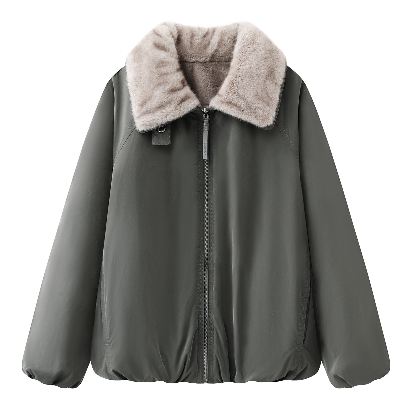 2025 winter new loose double-sided plush Parker thermal jacket EBE4COT011