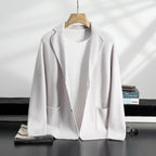 Palla band ™️ 2025 autumn and winter new men's cashmere jacket knitted sweater suit collar long sleeve versatile comfortable skin-friendly loose and thin