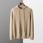 Pallaband ™️ new cashmere sweater men's hooded sweater solid color knitted wool hoodie set