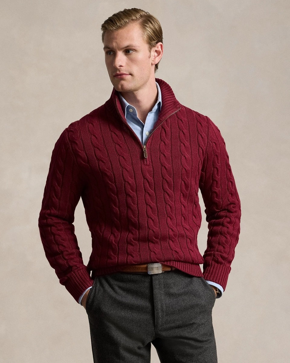 Men's autumn and winter new men's warm thick needle turtleneck sweater