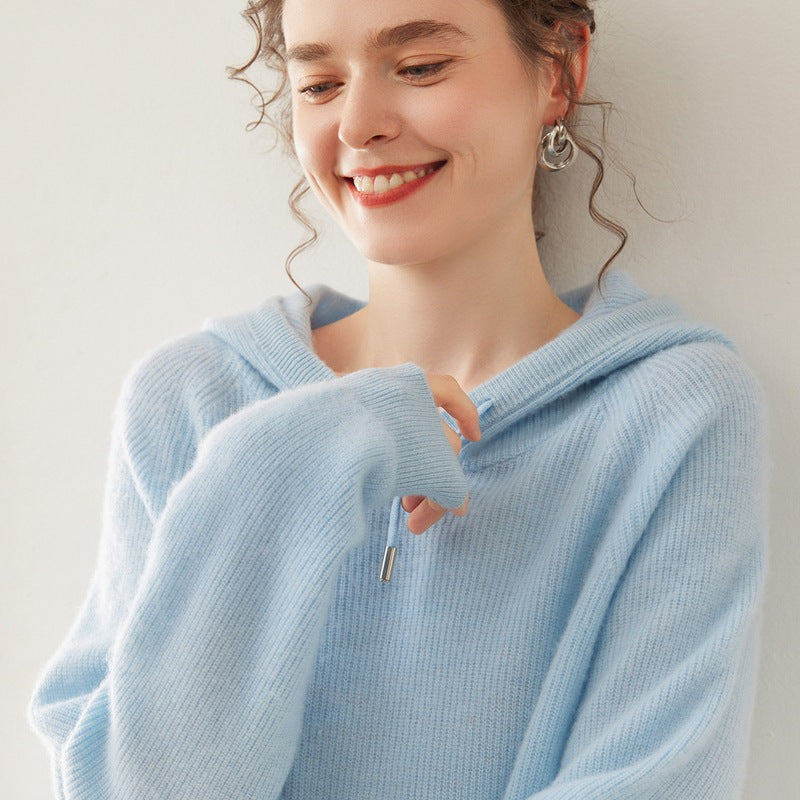 Pallaband ™️ 100% cashmere hooded sweater