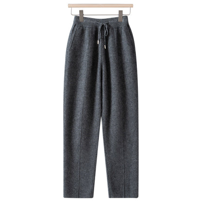 Pallaband™️ Sport Style High-Neck Zipper Thick 100% Wool Knit Cardigan Set