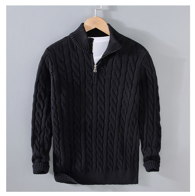 Men's autumn and winter new men's warm thick needle turtleneck sweater