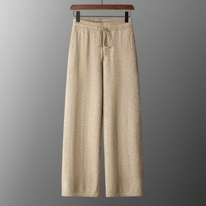 Pallaband ™️ new cashmere sweater men's hooded sweater solid color knitted wool hoodie set