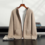 Pallaband ™️ new sweater jacket casual zipper hooded cashmere cardigan