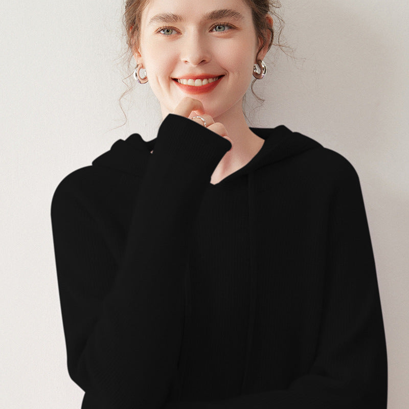 Pallaband ™️ 100% cashmere hooded sweater