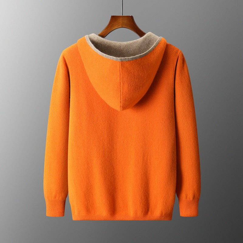 Pallaband ™️ Autumn/Winter Sweater Jacket Casual Zip Hooded Cashmere Cardigan