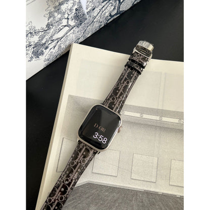 Premium Leather Butterfly Buckle Leather iwatch Strap for Apple Watch Strap s10s98