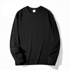 Palla Band ™️ 500G heavy bottoming shirt, American small neckline loose cotton thickened long sleeve t-shirt