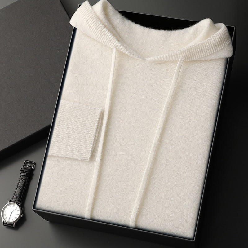 Pallaband ™️ autumn and winter new first-line ready-to-wear men's hooded cashmere sweater pullover knitted hoodie sweater