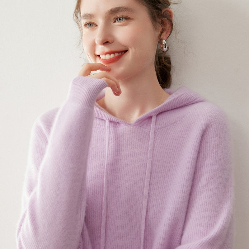 Pallaband ™️ 100% cashmere hooded sweater