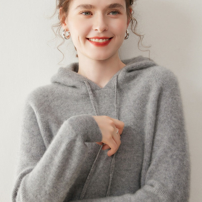 Pallaband ™️ 100% cashmere hooded sweater