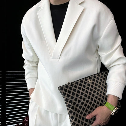 Style Meets Comfort - V-Neck Lounge Set for Every Moment