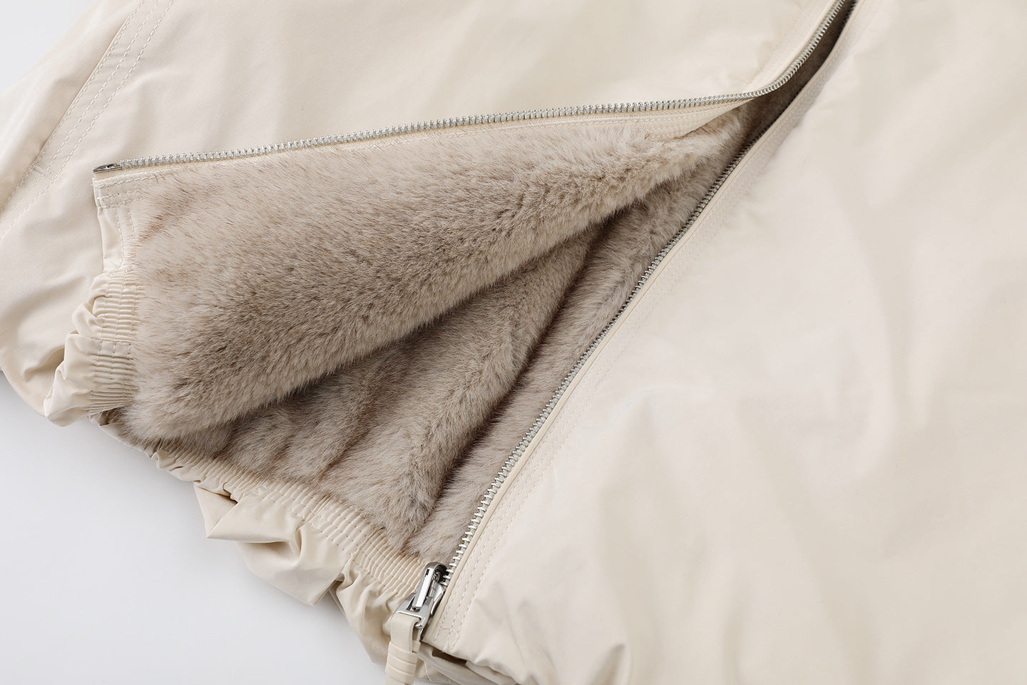 2025 winter new loose double-sided plush Parker thermal jacket EBE4COT011