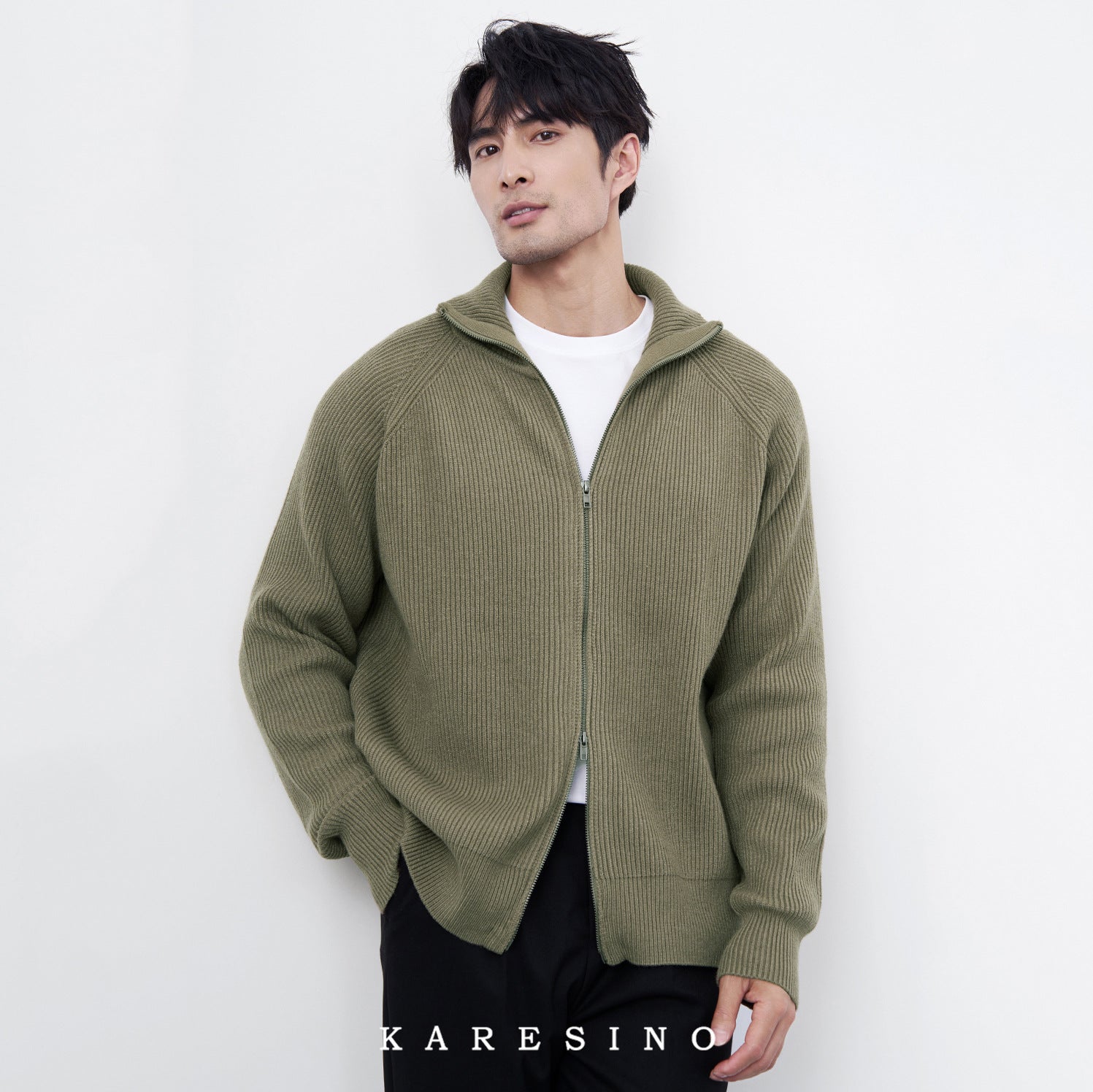 Pallaband™️ double-ended zip-up sporty cardigan