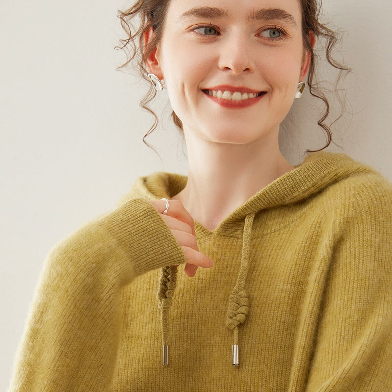 Pallaband ™️ 100% cashmere hooded sweater