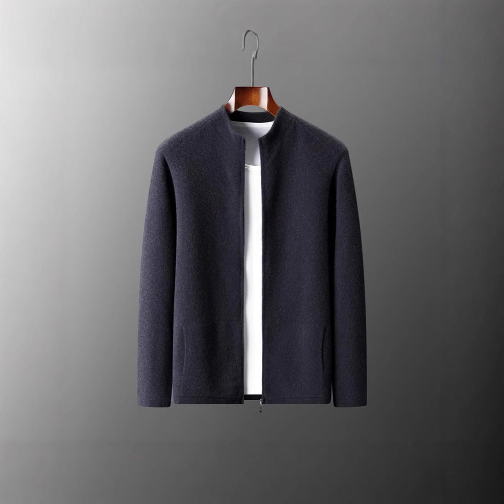 Pallaband ™️ outdoor sports cashmere cardigan autumn and winter new men's thickened zipper loose large size knitted jacket sweater