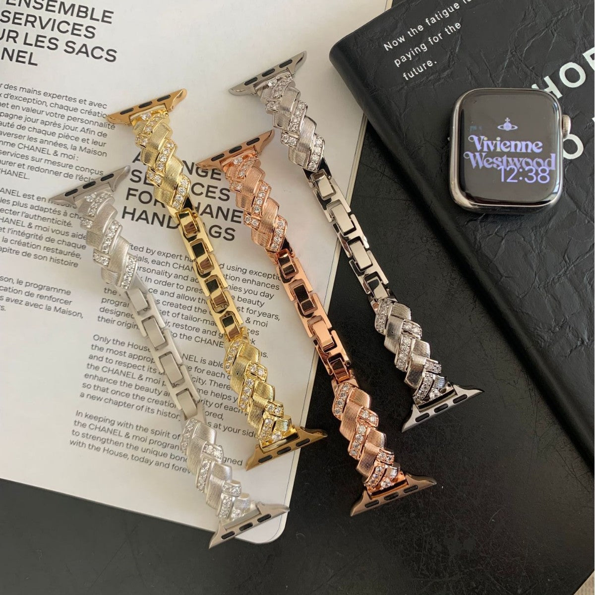 Wheat Zircon Bracelet Strap