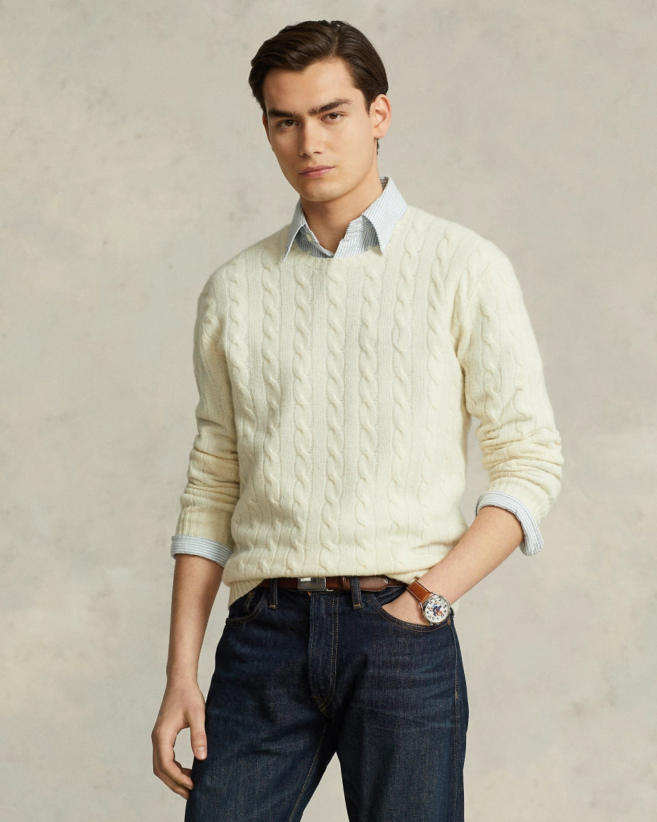 Men's autumn and winter new men's warm thick needle turtleneck sweater