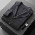 Palla band ™️ 2025 autumn and winter new men's cashmere jacket knitted sweater suit collar long sleeve versatile comfortable skin-friendly loose and thin
