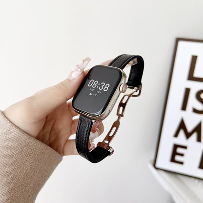 Pallaband ™️ Lychee Pattern Small Waist Folding Buckle Strap