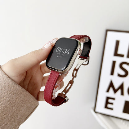 Pallaband ™️ Lychee Pattern Small Waist Folding Buckle Strap