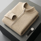 Pallaband ™️ autumn and winter cashmere sweater thickened cardigan men's double-sided knitted warm sweater cardigan