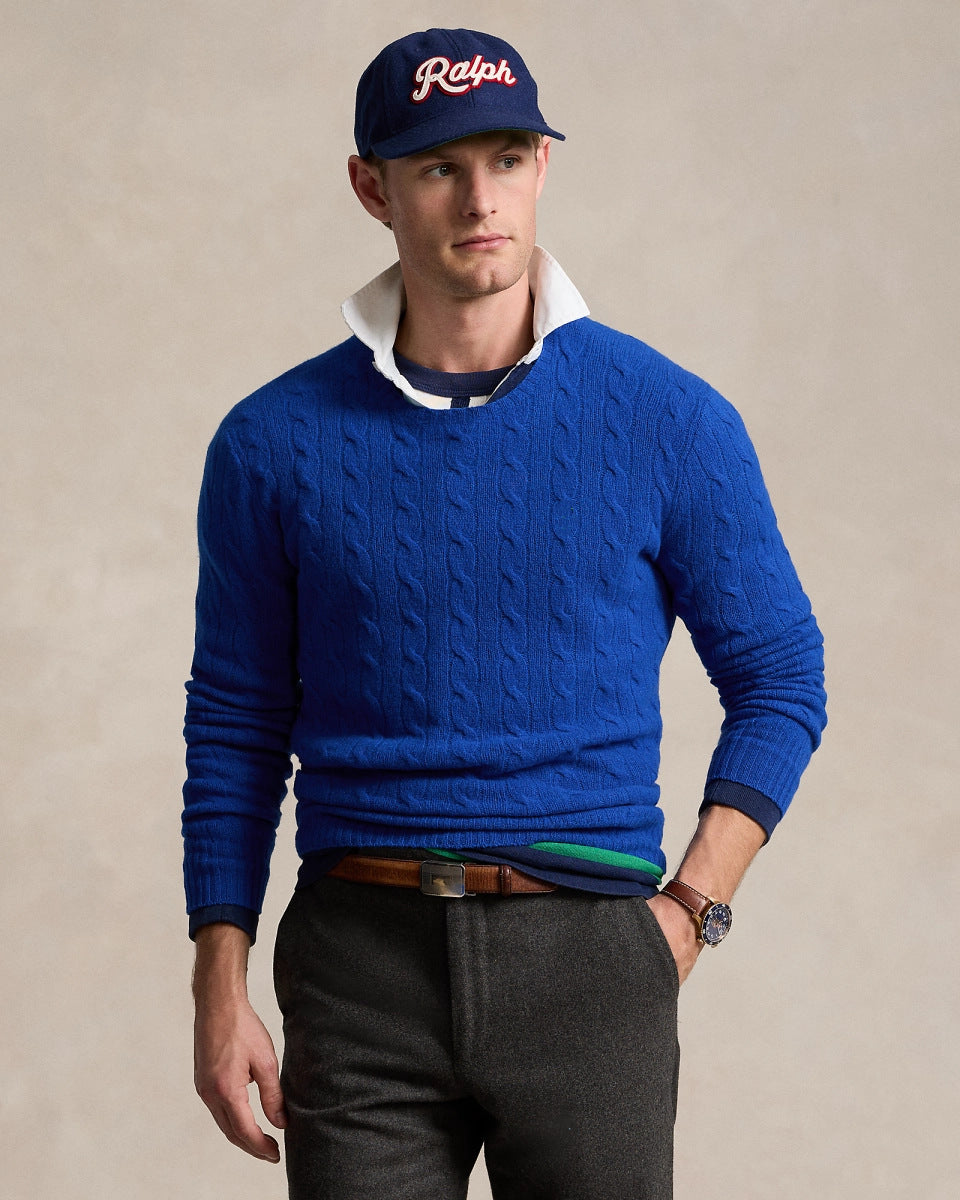 Men's autumn and winter new men's warm thick needle turtleneck sweater