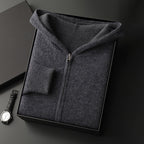 Pallaband ™️ Autumn/Winter Sweater Jacket Casual Zip Hooded Cashmere Cardigan