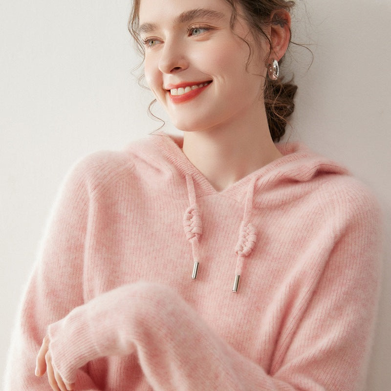 Pallaband ™️ 100% cashmere hooded sweater