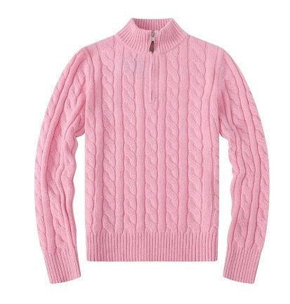 Men's autumn and winter new men's warm thick needle turtleneck sweater