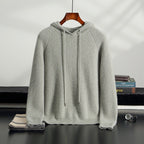 Pallaband ™️ autumn and winter new cross-border hooded knitted cashmere hoodie men's sweater loose pullover sweater casual top