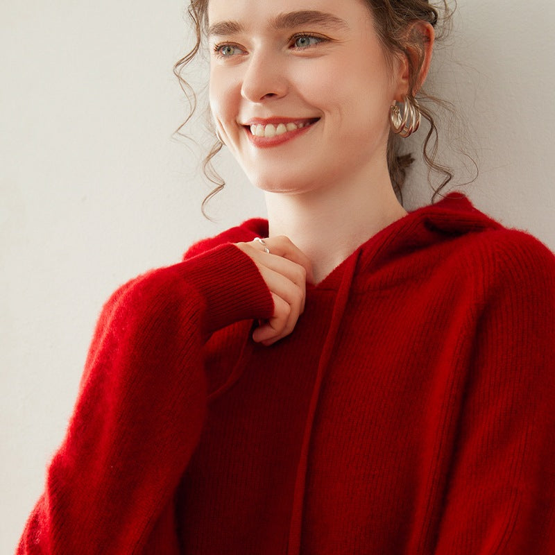 Pallaband ™️ 100% cashmere hooded sweater